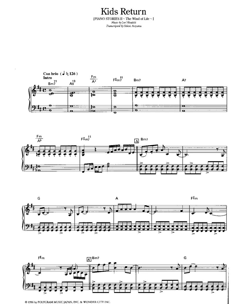 久石让谱集4_一万首著名钢琴曲谱哈农贝多芬合集视频教学电子版高清无水印可打印_02现代钢琴谱合集_久石让钢琴谱全集