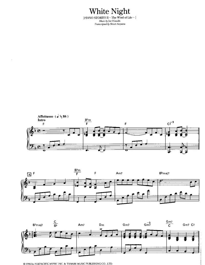 久石让谱集4_一万首著名钢琴曲谱哈农贝多芬合集视频教学电子版高清无水印可打印_02现代钢琴谱合集_久石让钢琴谱全集