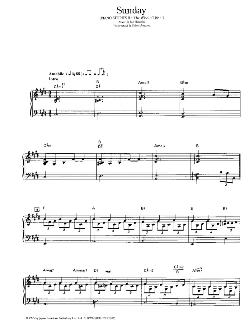 久石让谱集4_一万首著名钢琴曲谱哈农贝多芬合集视频教学电子版高清无水印可打印_02现代钢琴谱合集_久石让钢琴谱全集