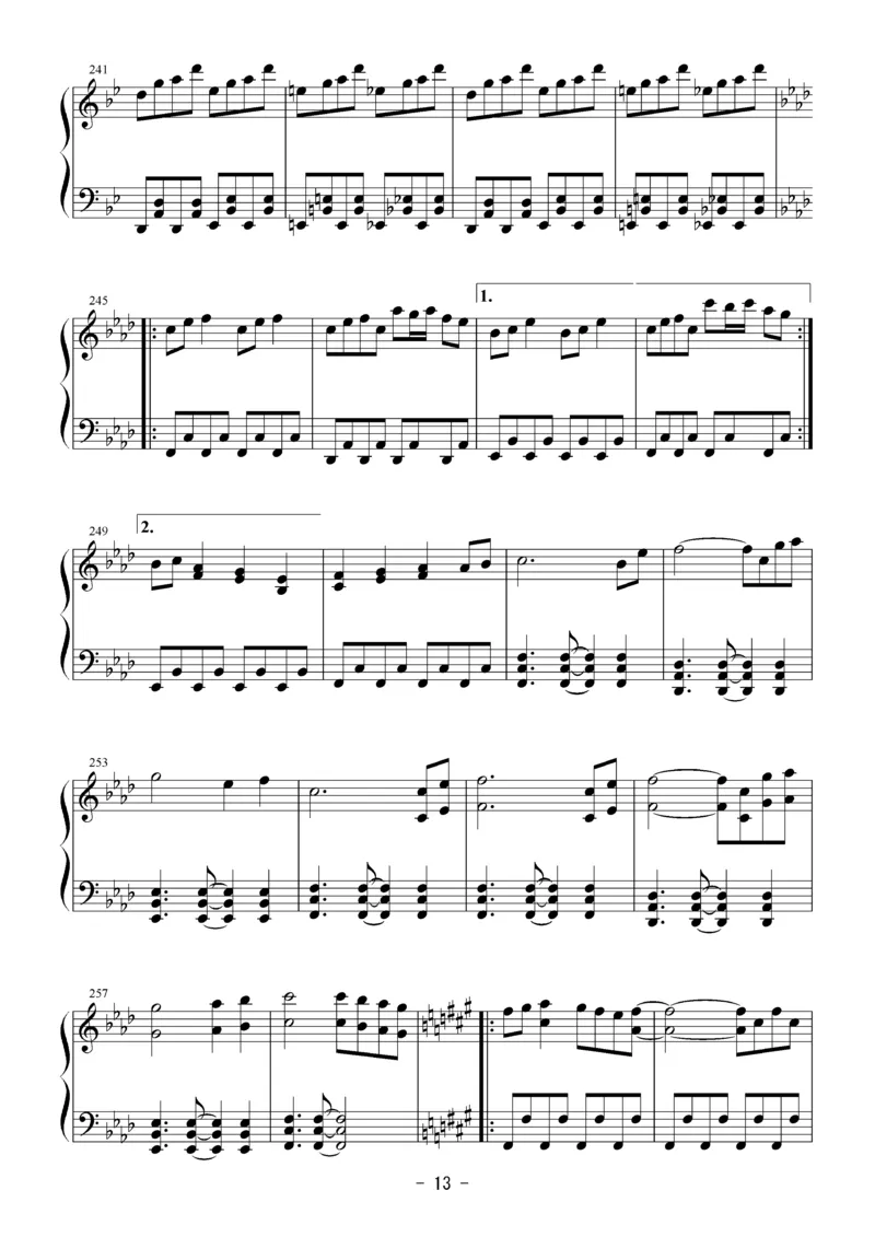 [Bosendorfer][normal][32]お祭り騒ぎな妖怪達(26首连弹)_一万首著名钢琴曲谱哈农贝多芬合集视频教学电子版高清无水印可打印_05动漫游戏钢琴谱合集_日系东方Project钢琴谱全集_官方CD及其他