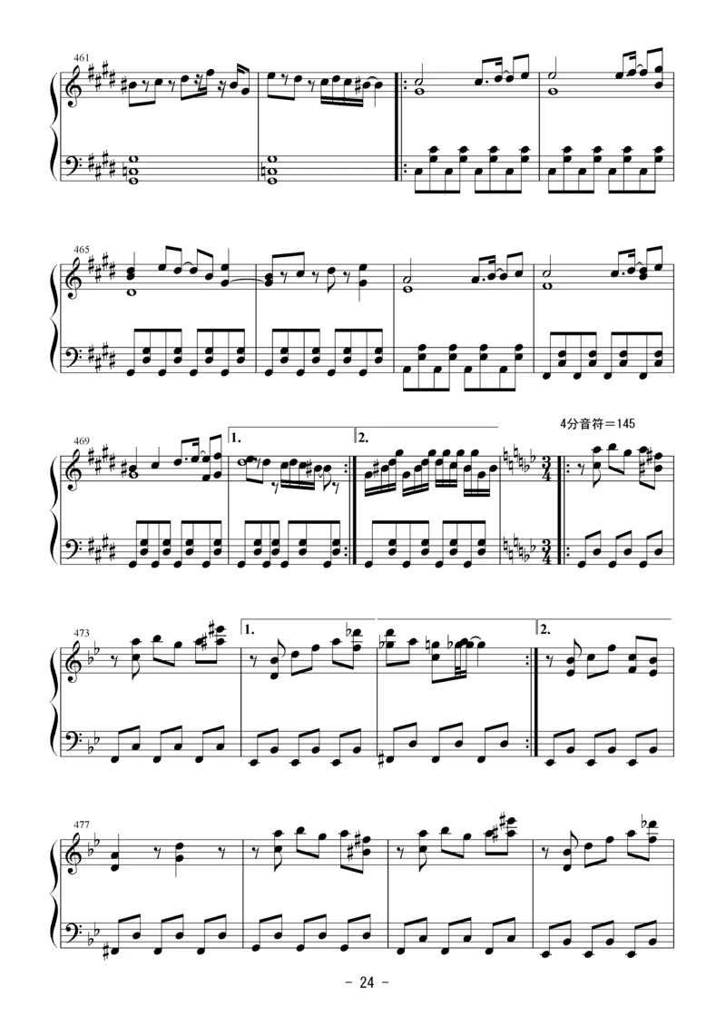 [Bosendorfer][normal][32]お祭り騒ぎな妖怪達(26首连弹)_一万首著名钢琴曲谱哈农贝多芬合集视频教学电子版高清无水印可打印_05动漫游戏钢琴谱合集_日系东方Project钢琴谱全集_官方CD及其他