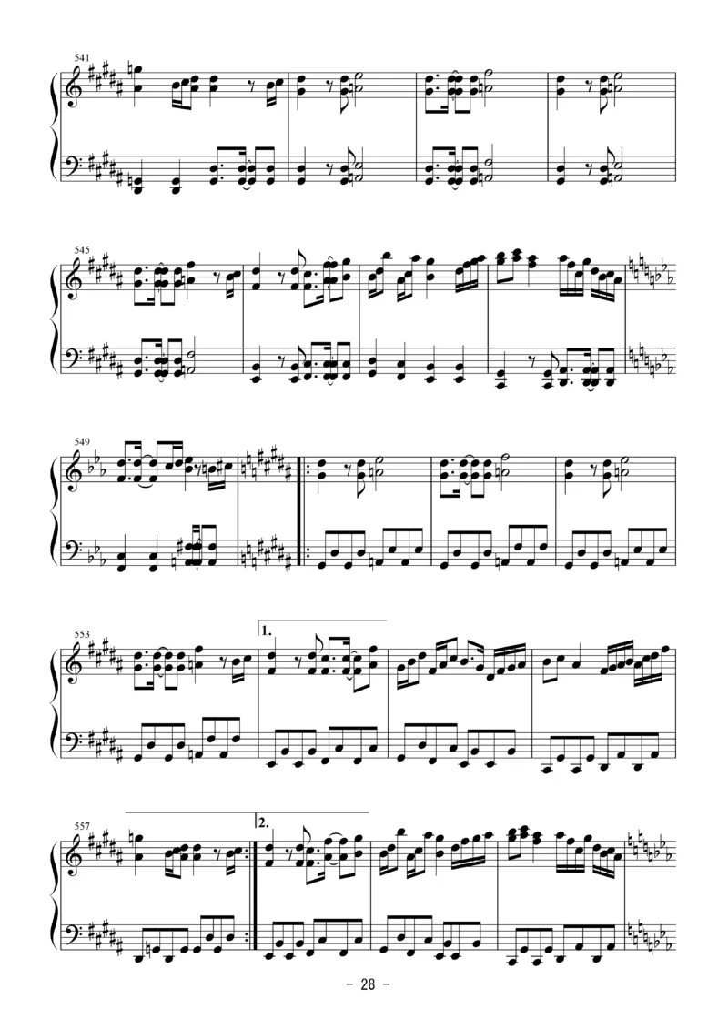 [Bosendorfer][normal][32]お祭り騒ぎな妖怪達(26首连弹)_一万首著名钢琴曲谱哈农贝多芬合集视频教学电子版高清无水印可打印_05动漫游戏钢琴谱合集_日系东方Project钢琴谱全集_官方CD及其他