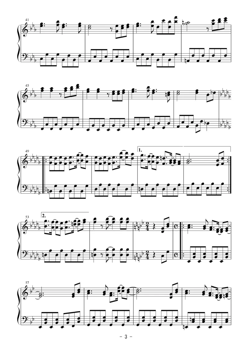 [Bosendorfer][normal][32]お祭り騒ぎな妖怪達(26首连弹)_一万首著名钢琴曲谱哈农贝多芬合集视频教学电子版高清无水印可打印_05动漫游戏钢琴谱合集_日系东方Project钢琴谱全集_官方CD及其他