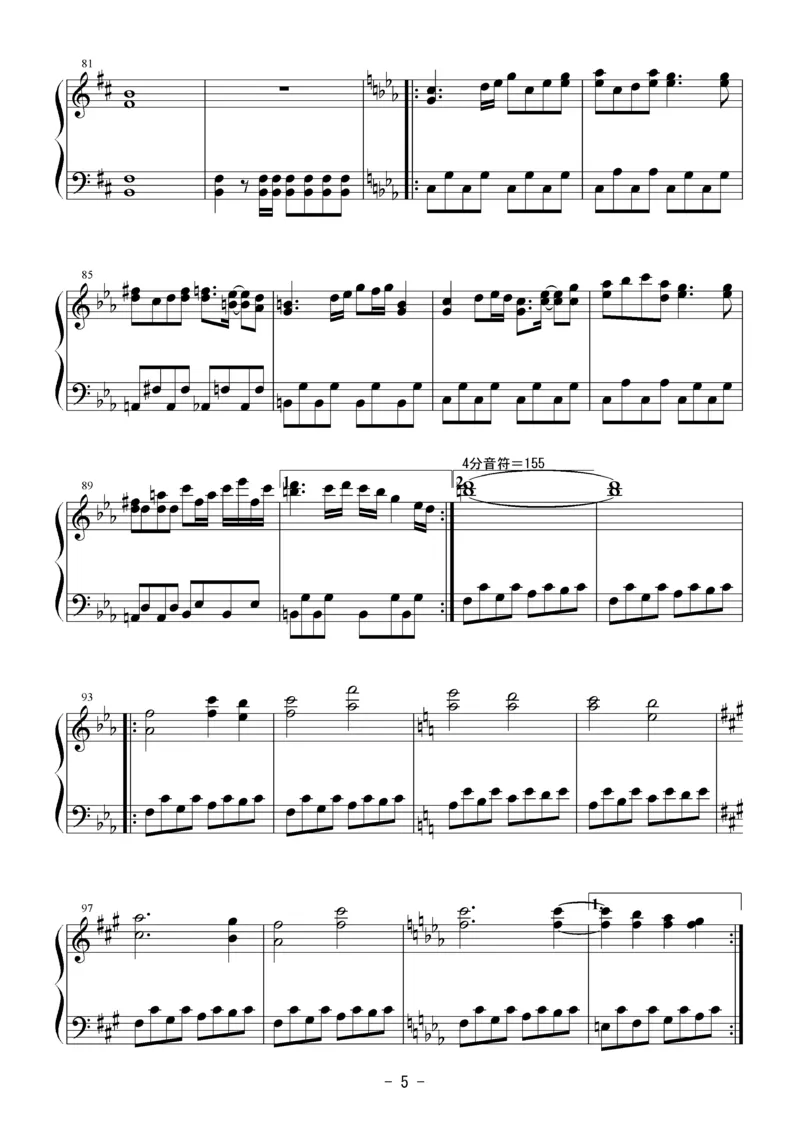 [Bosendorfer][normal][32]お祭り騒ぎな妖怪達(26首连弹)_一万首著名钢琴曲谱哈农贝多芬合集视频教学电子版高清无水印可打印_05动漫游戏钢琴谱合集_日系东方Project钢琴谱全集_官方CD及其他