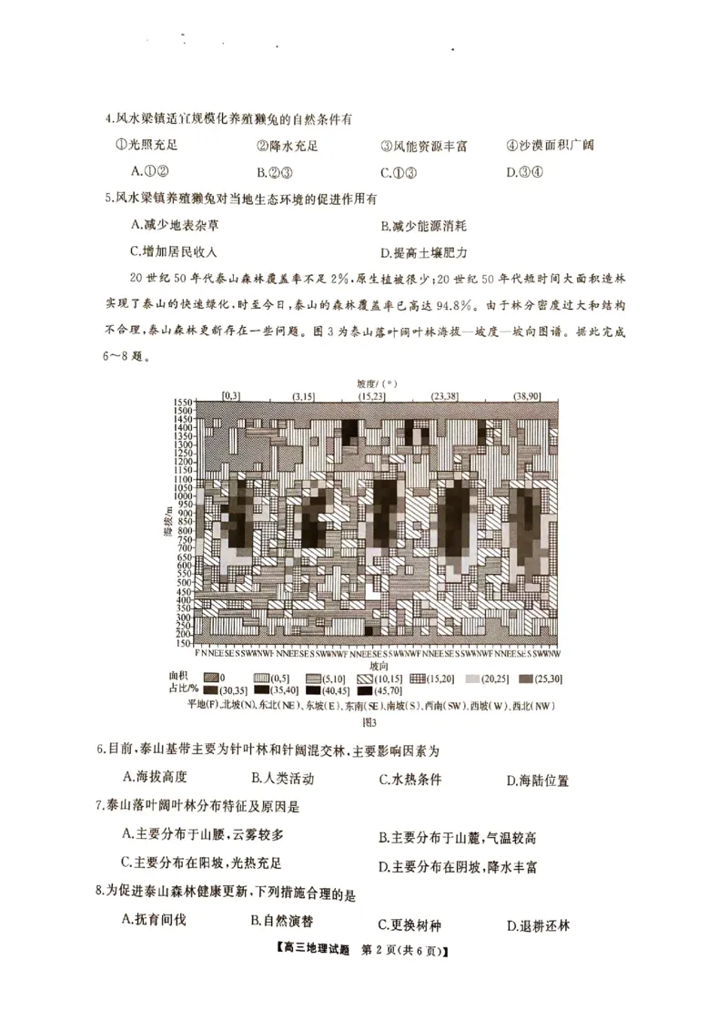 湖南省2024年下学期三湘联盟高三期中大联考地理试题_2024-2025高三（6-6月题库）_2024年11月试卷_1121湖南省三湘名校教育联盟2025届高三上学期第二次大联考