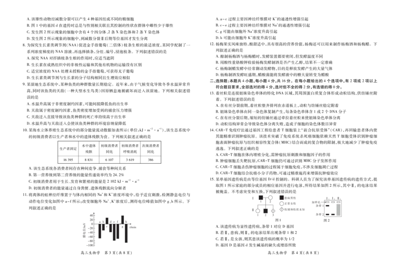 26届1月高三年级测试&middot;生物1.7_2024-2026高三（6-6月题库）_2026年01月高三试卷_0118上进联考&middot;江西省2026届高三上学期1月联考（全）