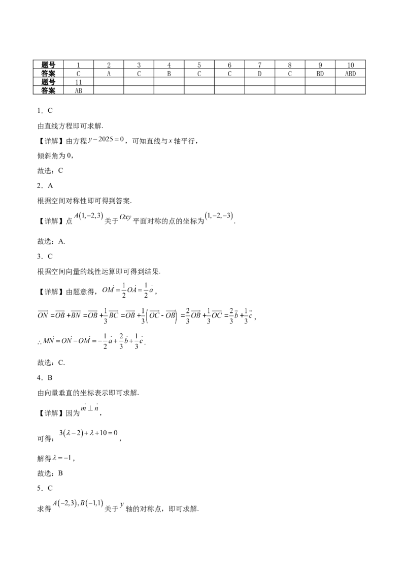 河北省邯郸市邯山区九校联考2025-2026学年高二上学期10月一调考试数学Word版含解析_2025年11月高二试卷_251110河河北省邯郸市邯山区九校联考2025-2026学年高二上学期10月一调考试