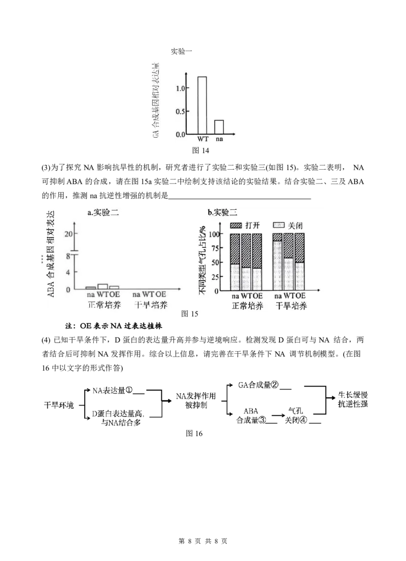 高二生物期中考试题打印_251222广东省汕头市金山中学2025-2026学年高二上学期期中考试（全）