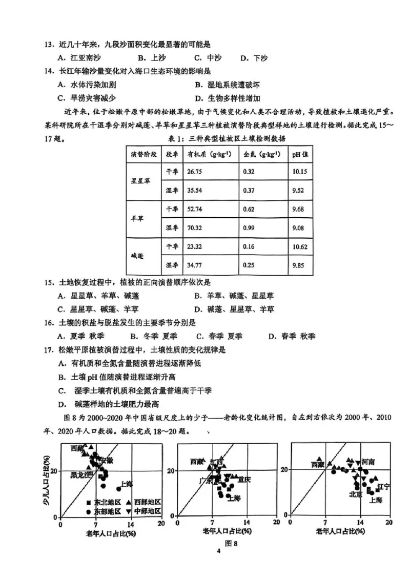 地理试题-江苏省苏州市九校2026届高三南京一轮复习学情联合调研(12.24-12.25)_2024-2026高三（6-6月题库）_2025年12月高三试卷_251230江苏省苏州市九校2026届高三南京一轮复习学情联合调研