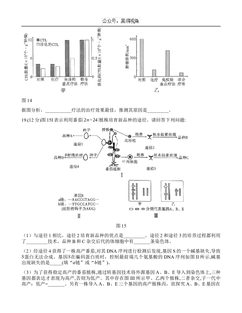 重庆市沙坪坝区重庆市第八中学校2024-2025学年高三上学期9月开学考试生物试题_2024-2025高三（6-6月题库）_2024年09月试卷_0930重庆市第八中学2025届高考适应性月考卷(一)