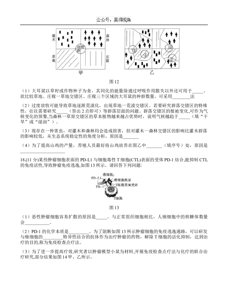 重庆市沙坪坝区重庆市第八中学校2024-2025学年高三上学期9月开学考试生物试题_2024-2025高三（6-6月题库）_2024年09月试卷_0930重庆市第八中学2025届高考适应性月考卷(一)