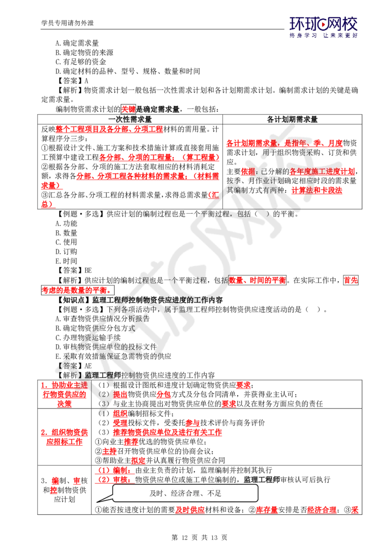 WM_第5讲进度：精题必练（五）_监理工程师_2025监理工程师_2025年监理工程师-各大机构_2025年监理-土建目标_机构1-HQ_02.精题必练-李.娜_讲义