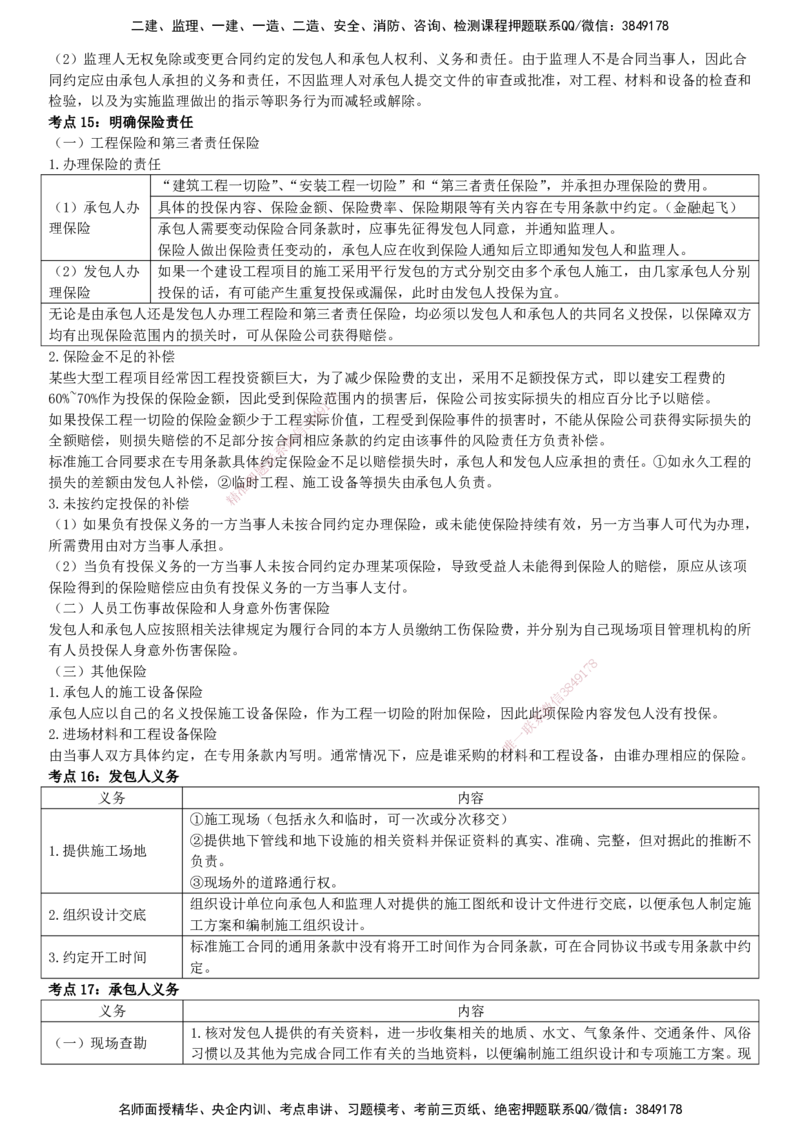 YL-合同管理-密料8页纸_监理工程师_2025监理工程师_2025年监理工程师SVIP_2025年监理合同管理SVIP_05-考前密训✿央企特训✿机构普押_15-合同《密料8页纸》YL