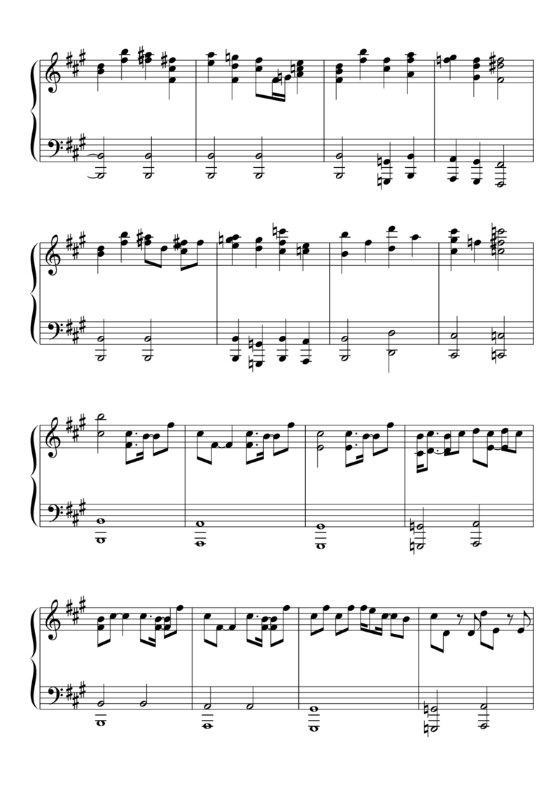 [東方ピアノEasyモード楽譜][hard][8]_一万首著名钢琴曲谱哈农贝多芬合集视频教学电子版高清无水印可打印_05动漫游戏钢琴谱合集_日系东方Project钢琴谱全集_东方project钢琴谱_355