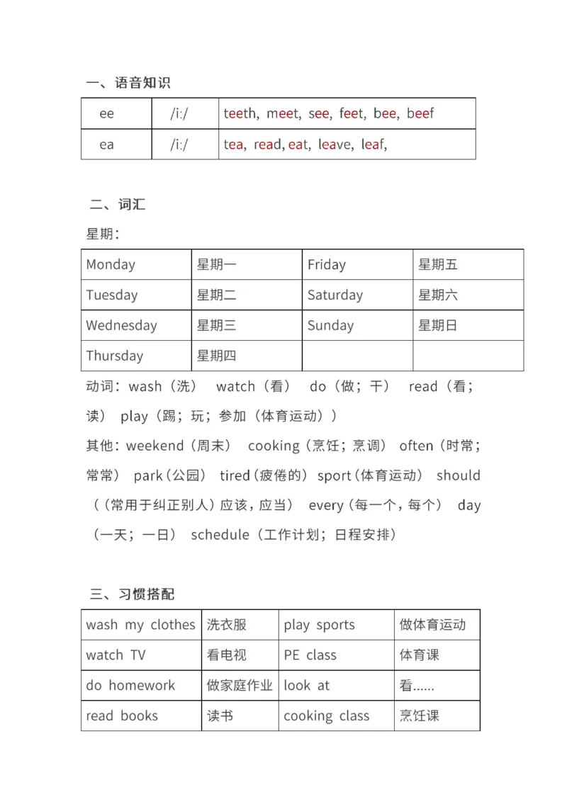 人教PEP5年级英语上册期中知识点汇总_小学1-6年级全部试卷_英语_五年级_3-10-5、小学五年级英语上册_3-10-5-1、复习、知识点、归纳汇总_人教PEP版
