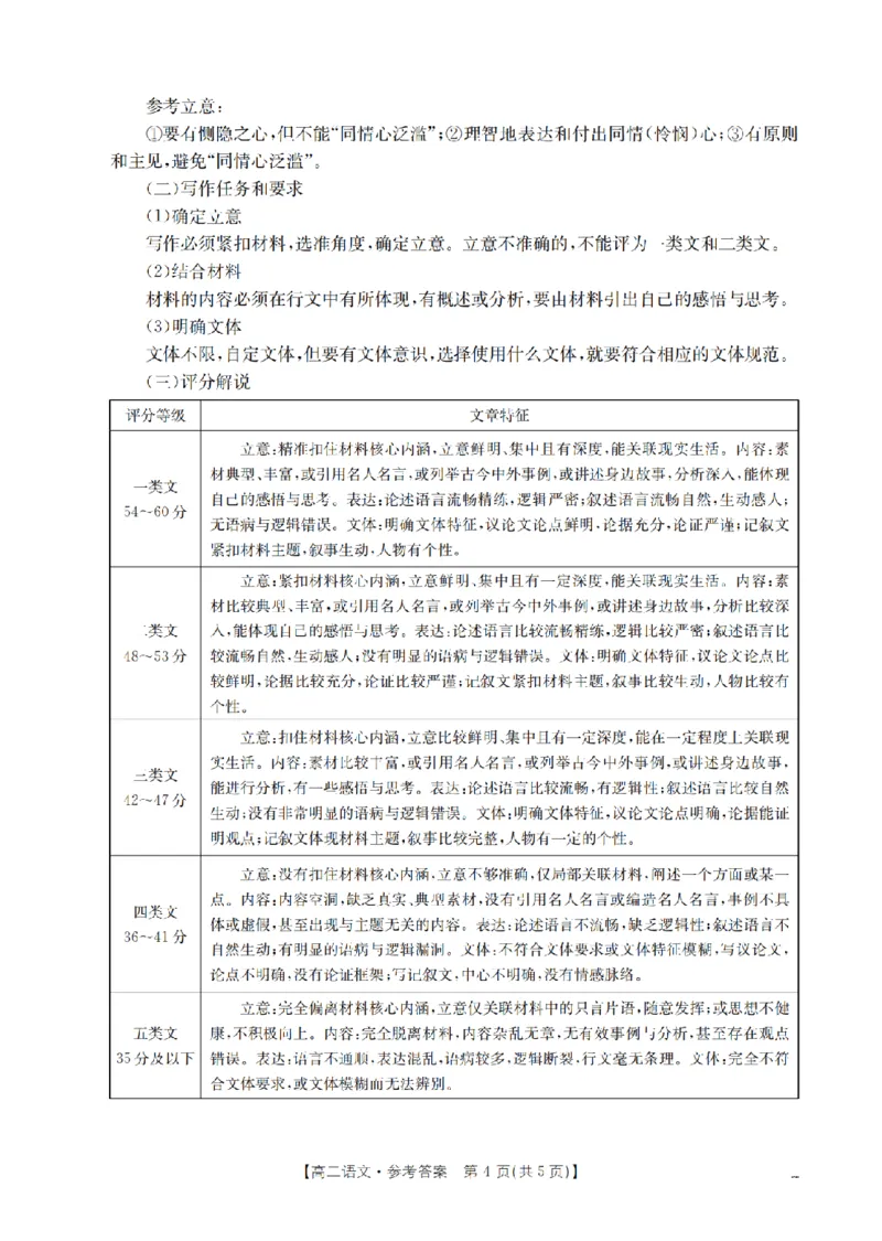 语文答案_扫描版_2024-2025高二（7-7月题库）_2026年1月高二_260130金太阳&middot;辽宁省多校2025-2026学年高二上学期1月月考（全）