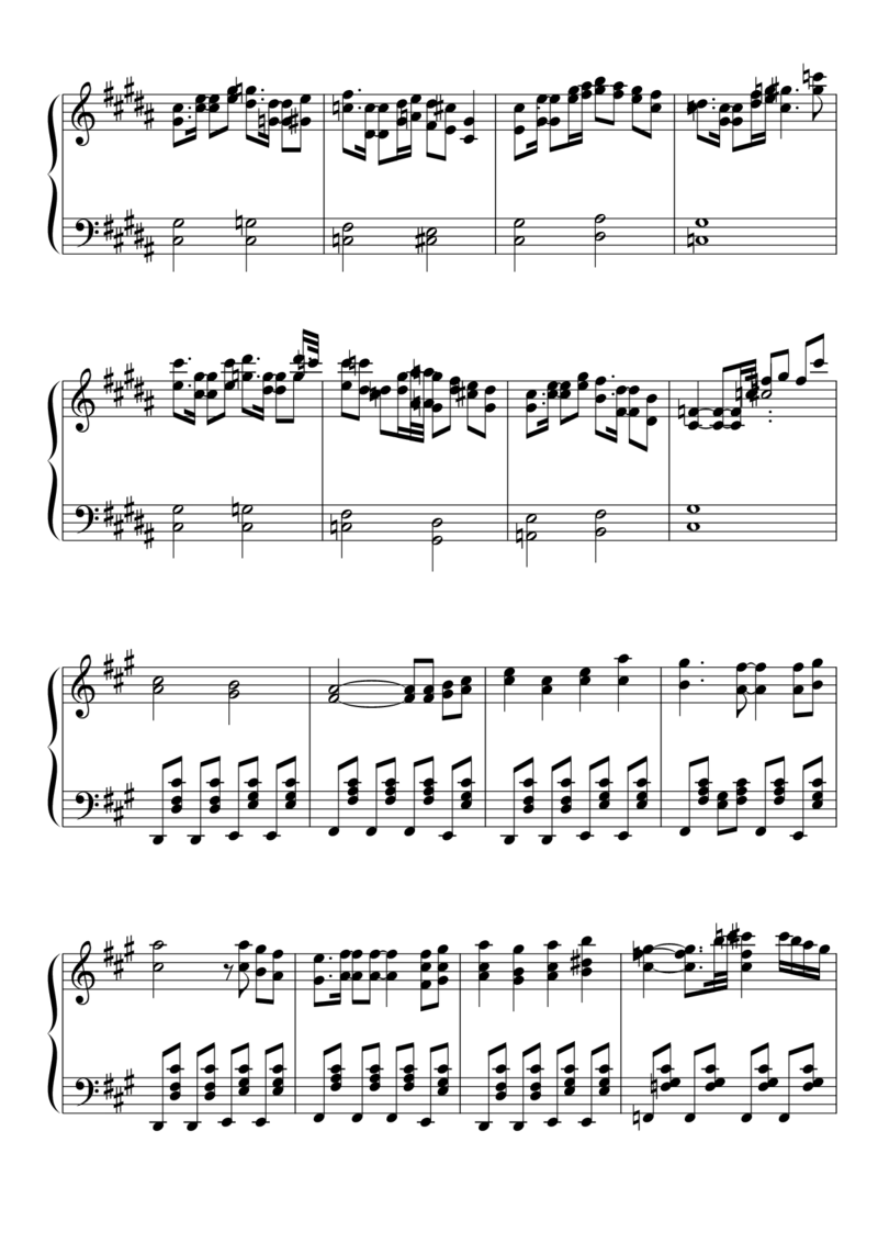 [東方ピアノEasyモード楽譜][lunatic][6]_一万首著名钢琴曲谱哈农贝多芬合集视频教学电子版高清无水印可打印_05动漫游戏钢琴谱合集_日系东方Project钢琴谱全集_东方project钢琴谱_788