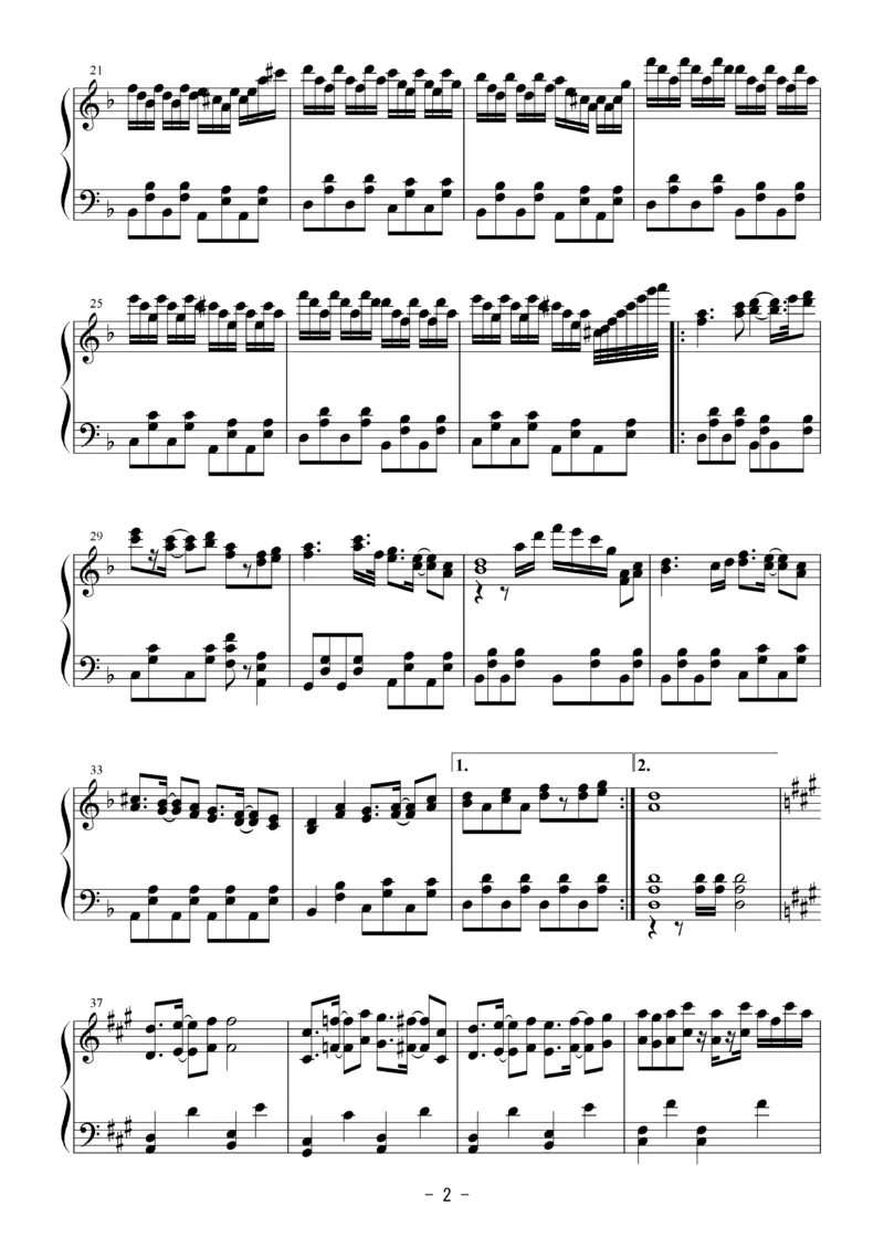 [Bosendorfer][hard][5]_一万首著名钢琴曲谱哈农贝多芬合集视频教学电子版高清无水印可打印_05动漫游戏钢琴谱合集_日系东方Project钢琴谱全集_东方project钢琴谱_15　ネイティブフェイス