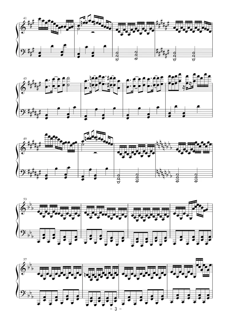 [Bosendorfer][hard][5]_一万首著名钢琴曲谱哈农贝多芬合集视频教学电子版高清无水印可打印_05动漫游戏钢琴谱合集_日系东方Project钢琴谱全集_东方project钢琴谱_15　ネイティブフェイス