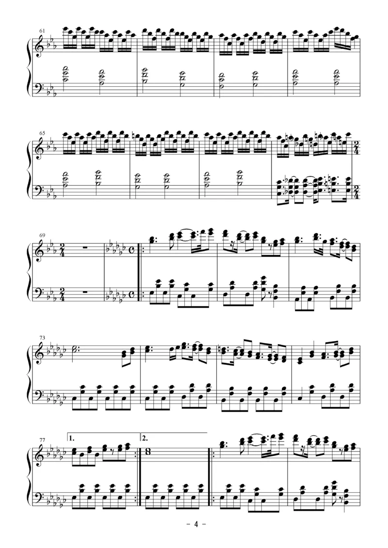 [Bosendorfer][hard][5]_一万首著名钢琴曲谱哈农贝多芬合集视频教学电子版高清无水印可打印_05动漫游戏钢琴谱合集_日系东方Project钢琴谱全集_东方project钢琴谱_15　ネイティブフェイス