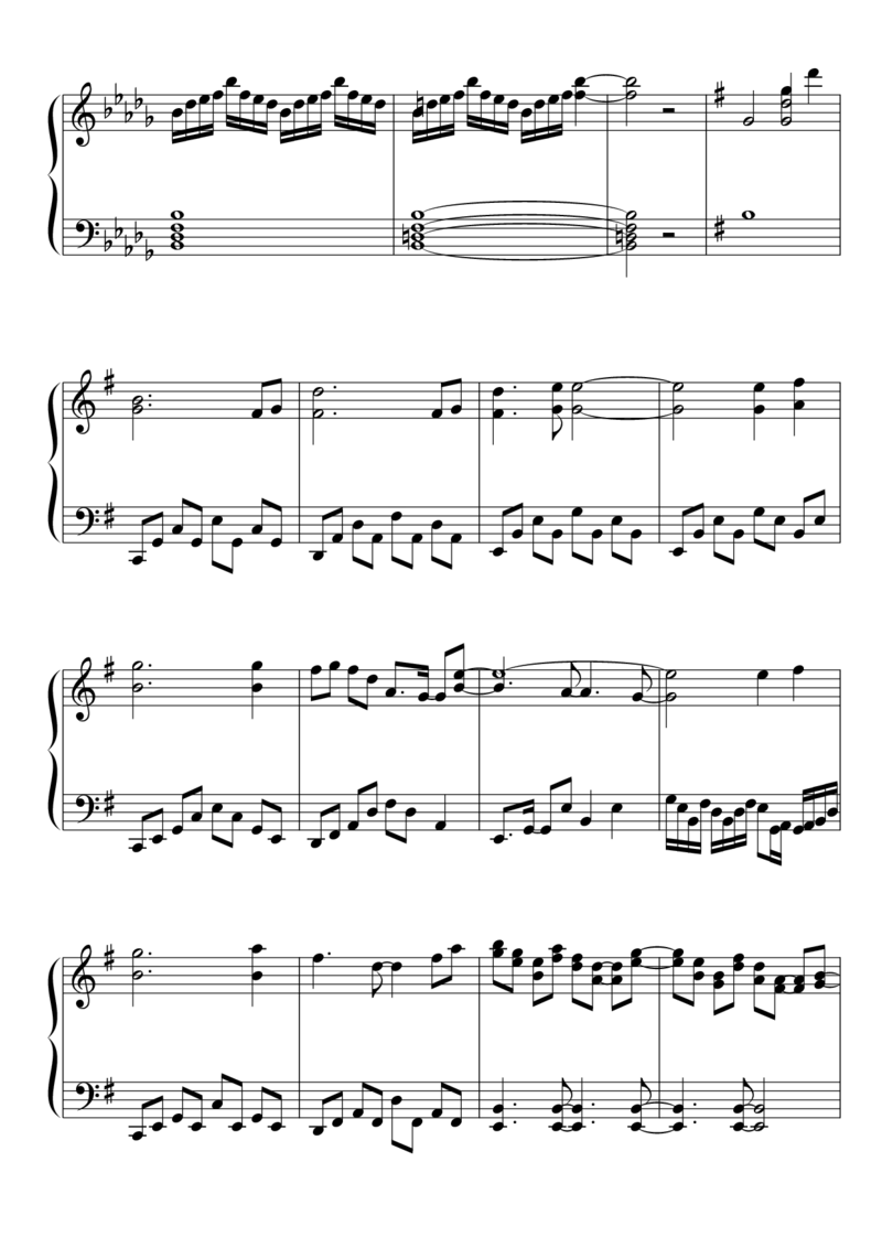 [東方ピアノEasyモード楽譜][hard][8]_一万首著名钢琴曲谱哈农贝多芬合集视频教学电子版高清无水印可打印_05动漫游戏钢琴谱合集_日系东方Project钢琴谱全集_东方project钢琴谱