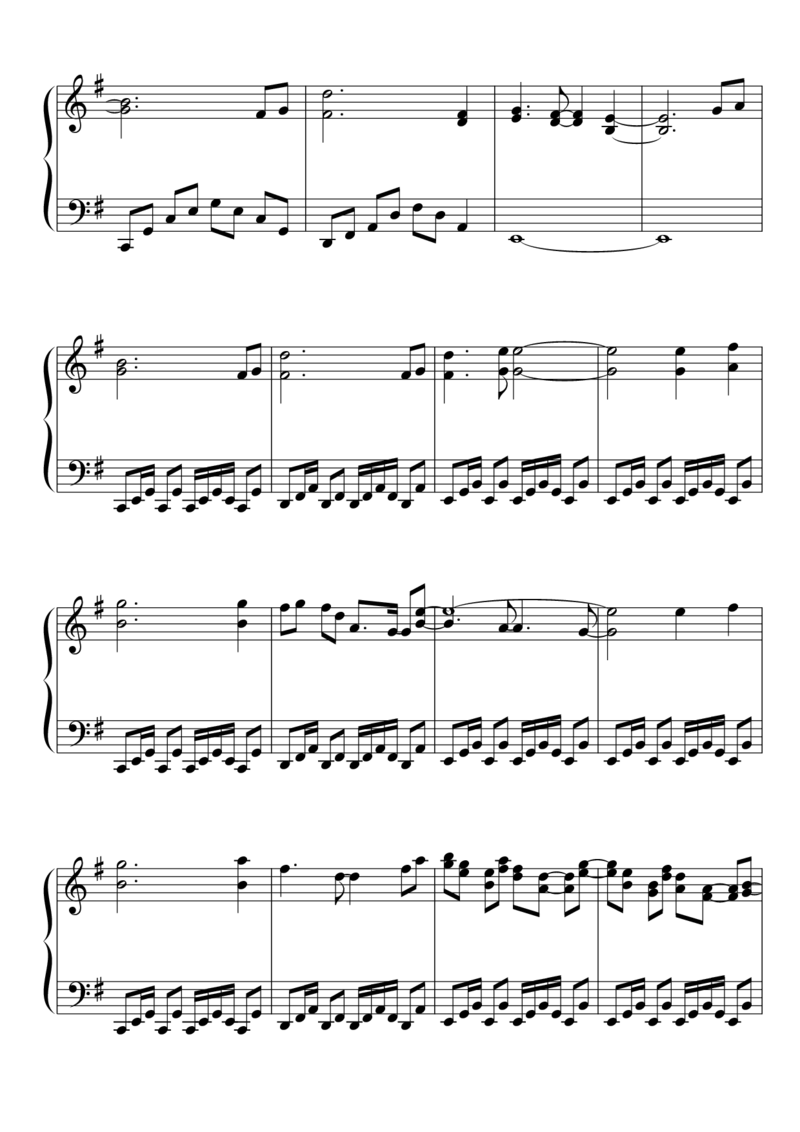 [東方ピアノEasyモード楽譜][hard][8]_一万首著名钢琴曲谱哈农贝多芬合集视频教学电子版高清无水印可打印_05动漫游戏钢琴谱合集_日系东方Project钢琴谱全集_东方project钢琴谱