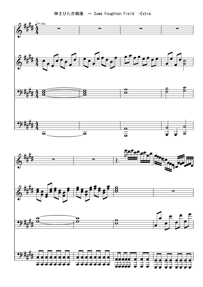 [東方ピアノEasyモード楽譜][18]pianoduet_一万首著名钢琴曲谱哈农贝多芬合集视频教学电子版高清无水印可打印_05动漫游戏钢琴谱合集_日系东方Project钢琴谱全集_东方project钢琴谱