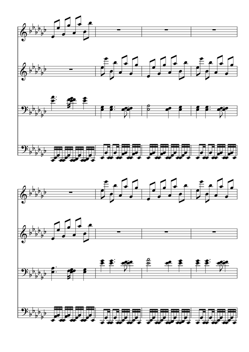 [東方ピアノEasyモード楽譜][18]pianoduet_一万首著名钢琴曲谱哈农贝多芬合集视频教学电子版高清无水印可打印_05动漫游戏钢琴谱合集_日系东方Project钢琴谱全集_东方project钢琴谱