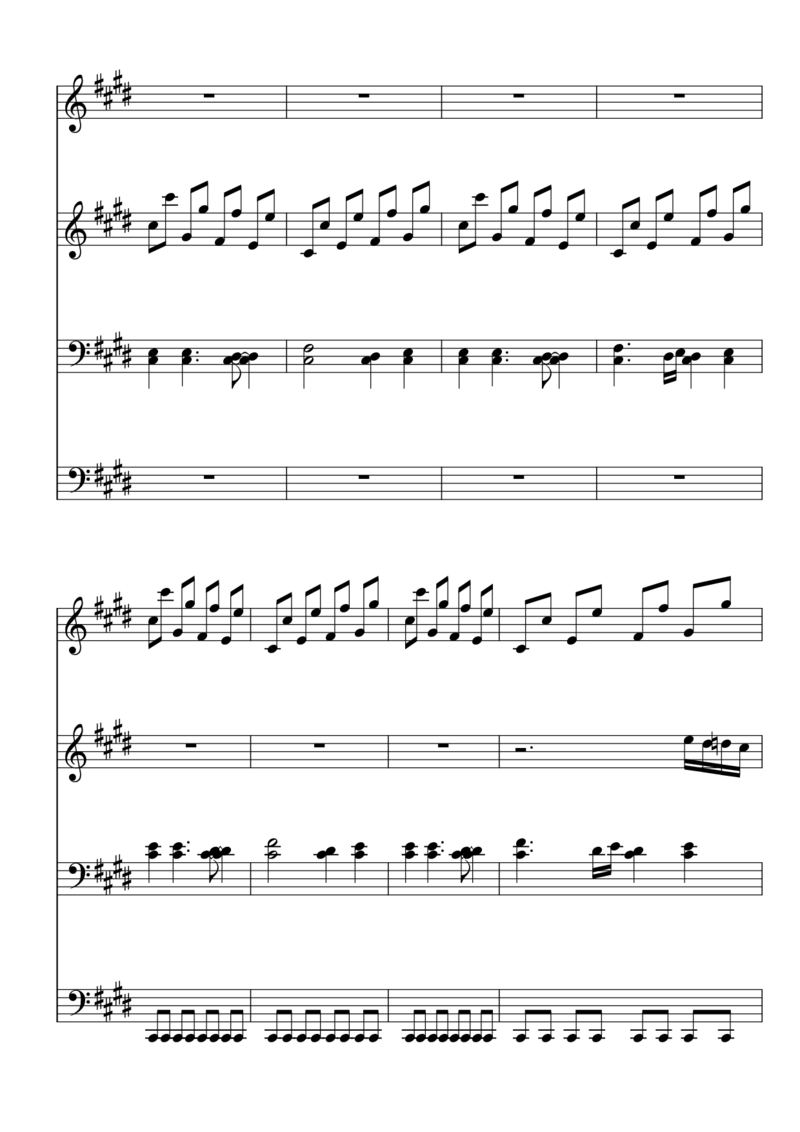 [東方ピアノEasyモード楽譜][18]pianoduet_一万首著名钢琴曲谱哈农贝多芬合集视频教学电子版高清无水印可打印_05动漫游戏钢琴谱合集_日系东方Project钢琴谱全集_东方project钢琴谱