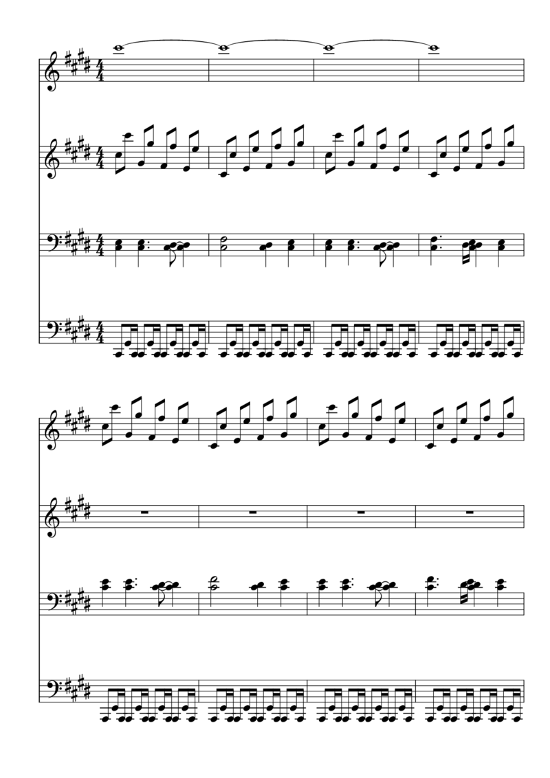 [東方ピアノEasyモード楽譜][18]pianoduet_一万首著名钢琴曲谱哈农贝多芬合集视频教学电子版高清无水印可打印_05动漫游戏钢琴谱合集_日系东方Project钢琴谱全集_东方project钢琴谱