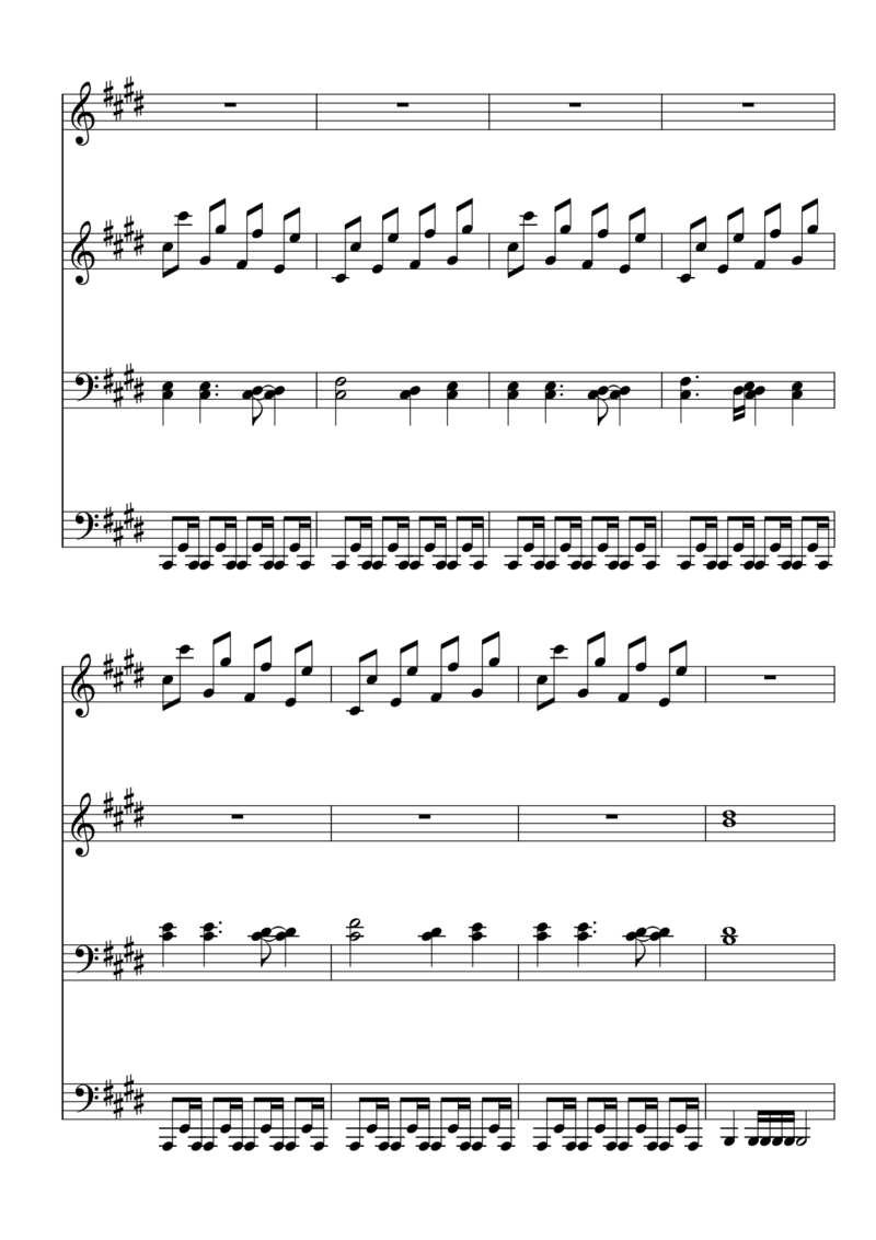 [東方ピアノEasyモード楽譜][18]pianoduet_一万首著名钢琴曲谱哈农贝多芬合集视频教学电子版高清无水印可打印_05动漫游戏钢琴谱合集_日系东方Project钢琴谱全集_东方project钢琴谱