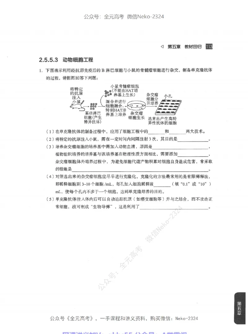 高考生物精讲精练二轮配套习题-124黑白@_2024-2025高三（6-6月题库）_2024年09月试卷_万猛