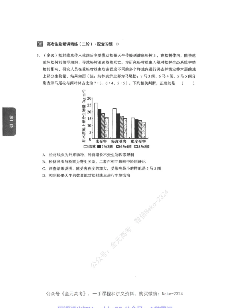 高考生物精讲精练二轮配套习题-124黑白@_2024-2025高三（6-6月题库）_2024年09月试卷_万猛