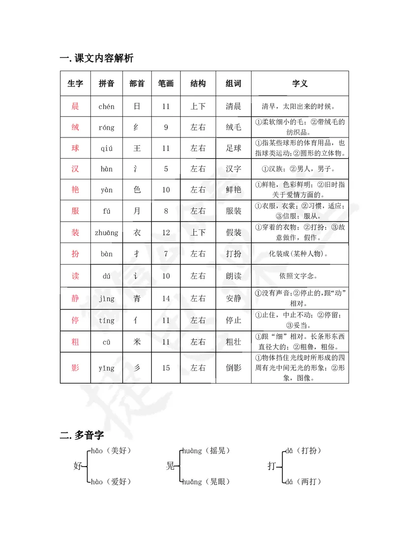三年级上册语文部编版课堂笔记_小学1-6年级全部试卷_语文_三年级_3-8-1、小学三年级语文上册_3-8-1-1、复习、知识点、归纳汇总_部编（人教）版