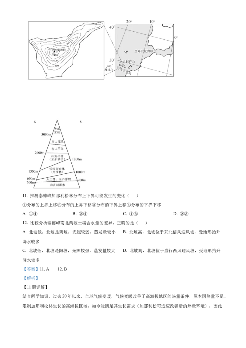 浙江省温州市浙南名校联盟2025-2026学年高二上学期11月期中地理试题Word版含解析_251210浙江省温州市浙南名校联盟2025-2026学年高二上学期11月期中（全）