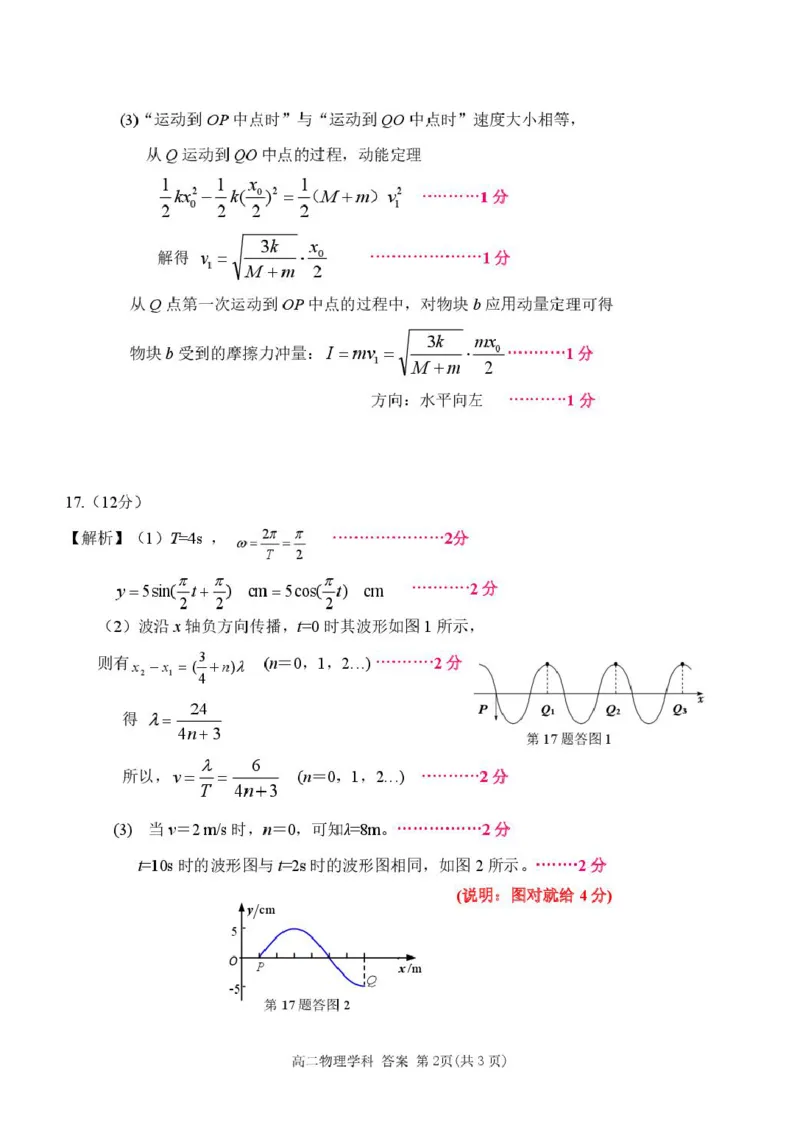 高二物理答案_2024-2025高二（7-7月题库）_2025年05月试卷_0520浙江省浙东北县域名校发展联盟（ZDB）2024-2025学年高二下学期4月期中考试
