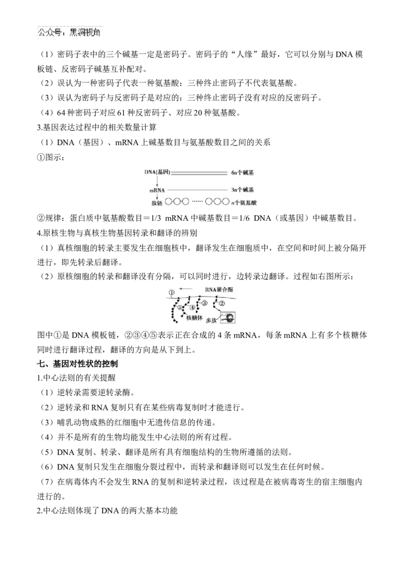 （9）遗传的分子基础&mdash;&mdash;2025届高考生物二轮复习易错重难提升（含解析）_2024-2025高三（6-6月题库）_2025年02月试卷_02162025届高考生物二轮复习易错重难提升（含解析）