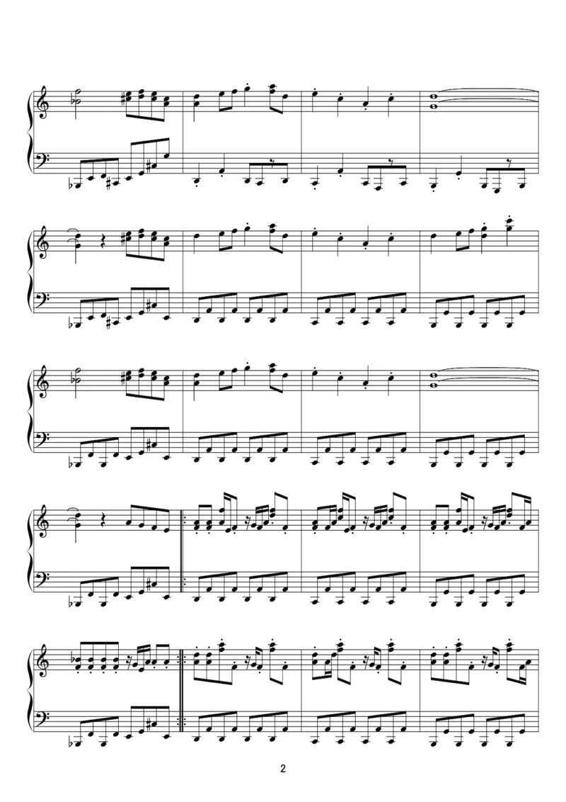 [kituneyuu][normal][4]_一万首著名钢琴曲谱哈农贝多芬合集视频教学电子版高清无水印可打印_05动漫游戏钢琴谱合集_日系东方Project钢琴谱全集_东方project钢琴谱_TH128妖精大戦争～東方三月精