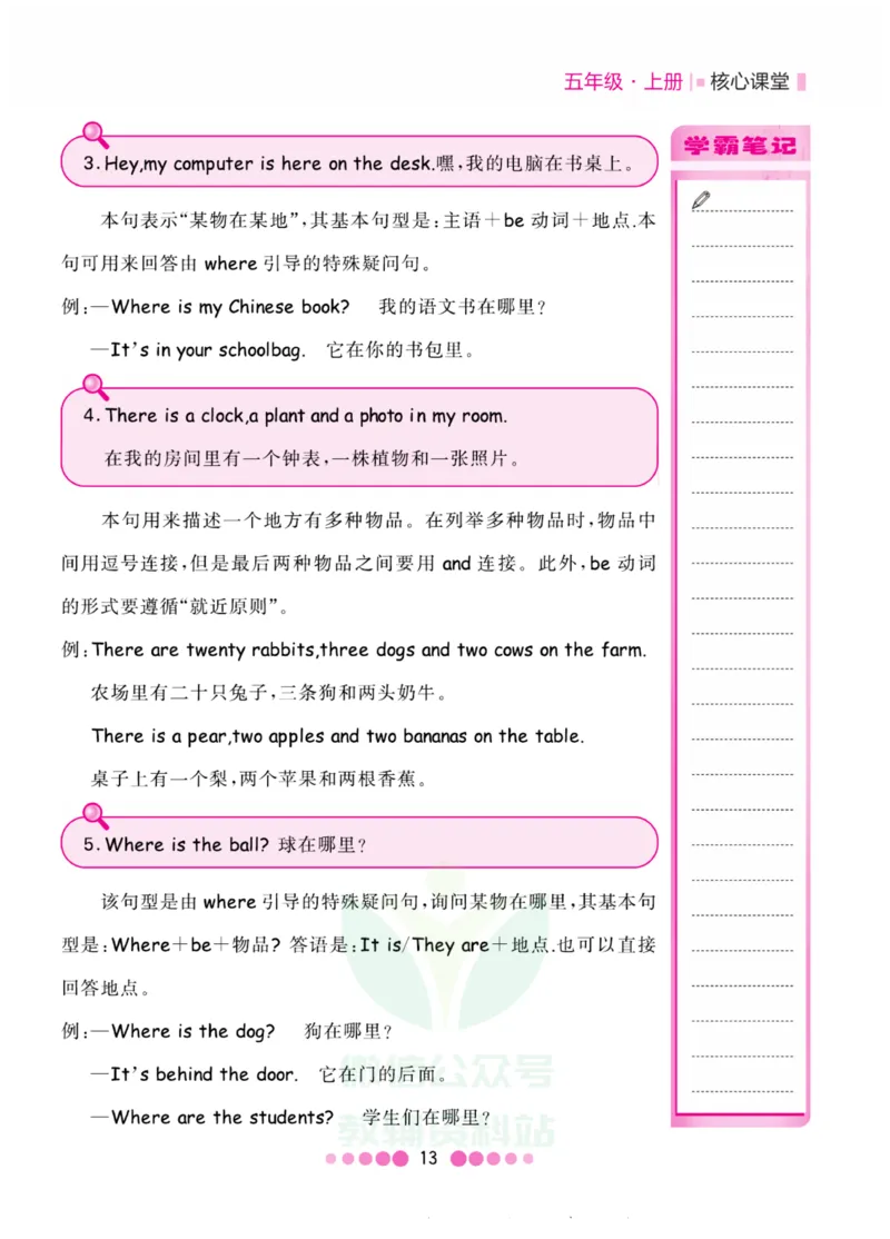 五年级上册英语人教PEP版知识清单_小学1-6年级全部试卷_英语_五年级_3-10-5、小学五年级英语上册_3-10-5-1、复习、知识点、归纳汇总_人教PEP版