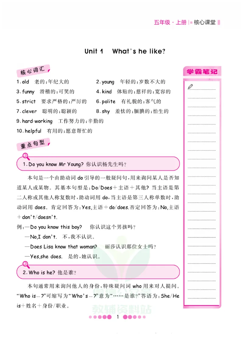 五年级上册英语人教PEP版知识清单_小学1-6年级全部试卷_英语_五年级_3-10-5、小学五年级英语上册_3-10-5-1、复习、知识点、归纳汇总_人教PEP版