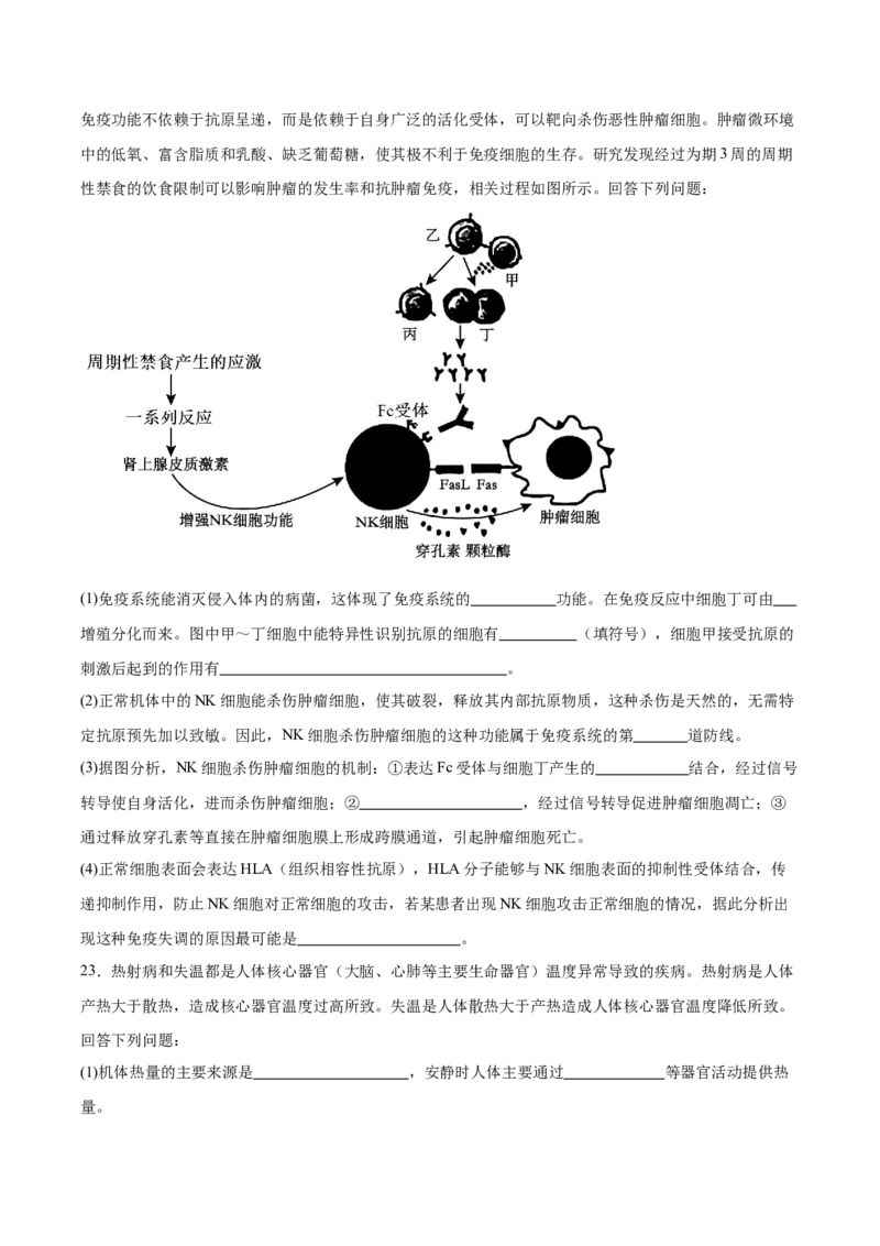 山东省德州市九校2025-2026学年高二上学期校际联考五（期中）生物试卷（含答案）_2025年11月高二试卷_251116山东省德州市九校2025-2026学年高二上学期联考（全）