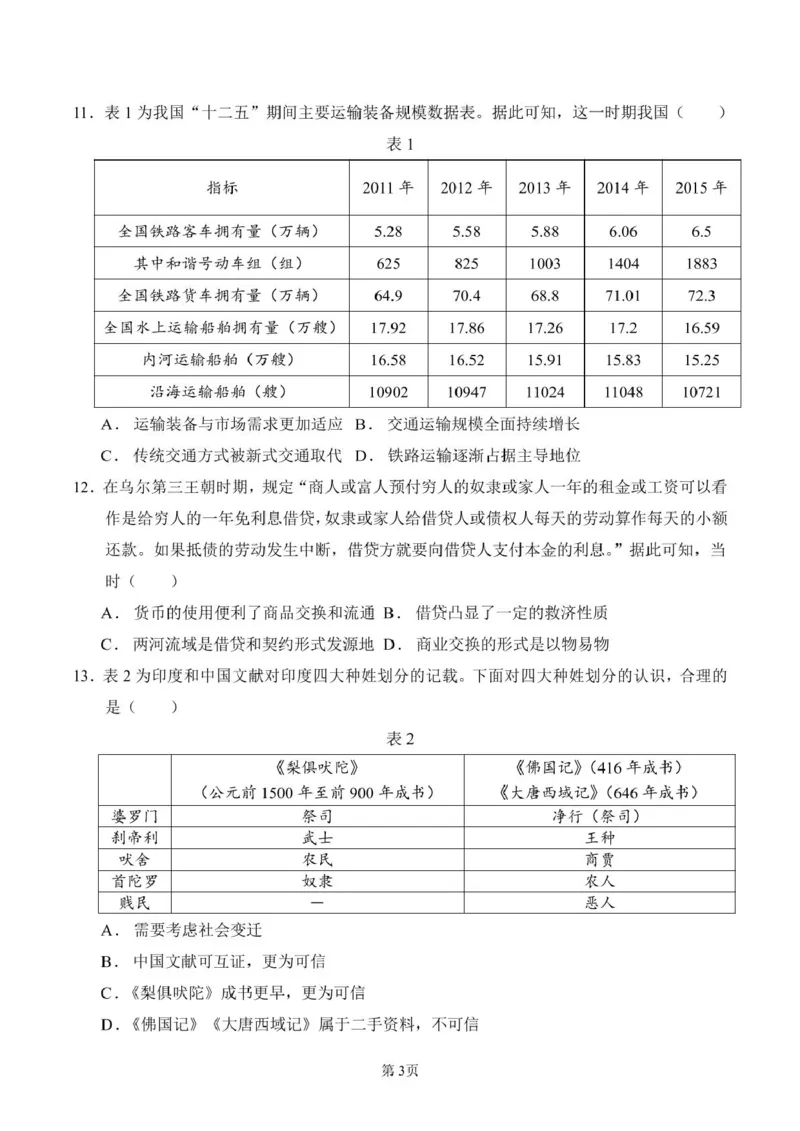 福建省莆田第一中学2024-2025学年高二下学期期中考试历史试题（图片版，含答案）_2024-2025高二（7-7月题库）_2025年05月试卷_0530福建省莆田第一中学2024-2025学年高二下学期期中考试