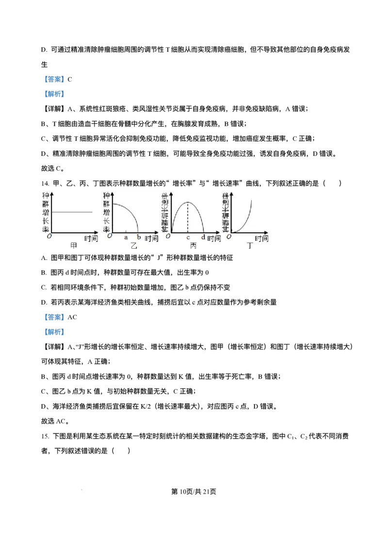 湖南省长沙市第一中学2025-2026学年高二上学期12月月考生物试题含答案_251224湖南省长沙市第一中学2025-2026学年高二上学期12月月考（全）