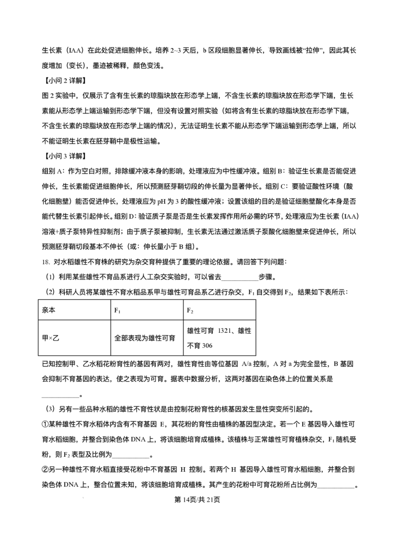 湖南省长沙市第一中学2025-2026学年高二上学期12月月考生物试题含答案_251224湖南省长沙市第一中学2025-2026学年高二上学期12月月考（全）