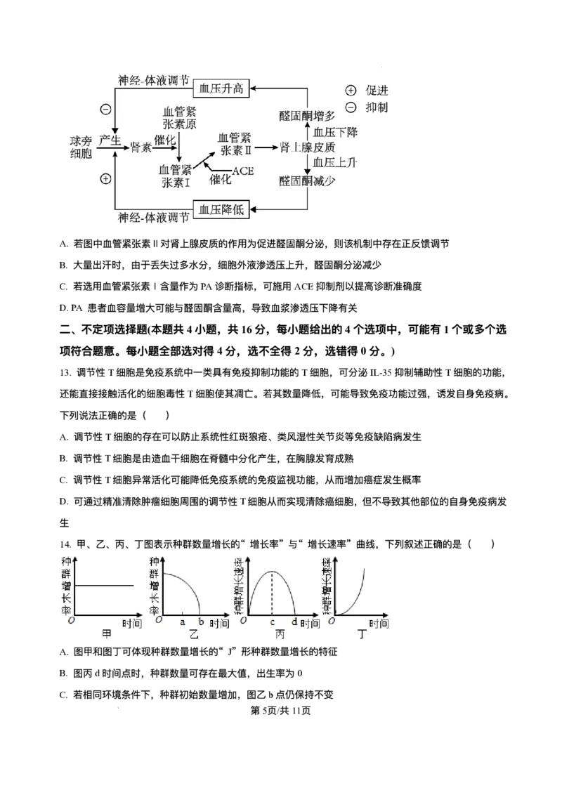 湖南省长沙市第一中学2025-2026学年高二上学期12月月考生物试题含答案_251224湖南省长沙市第一中学2025-2026学年高二上学期12月月考（全）