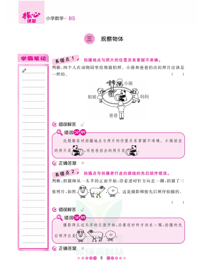 六年级上册数学北师版易错清单_小学1-6年级全部试卷_数学_六年级_3-11-3、小学六年级数学上册_3-11-3-1、复习、知识点、归纳汇总_北师大版
