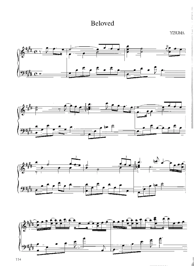 Yiruma钢琴独奏集_一万首著名钢琴曲谱哈农贝多芬合集视频教学电子版高清无水印可打印_02现代钢琴谱合集_李闰珉Yiruma钢琴谱全集