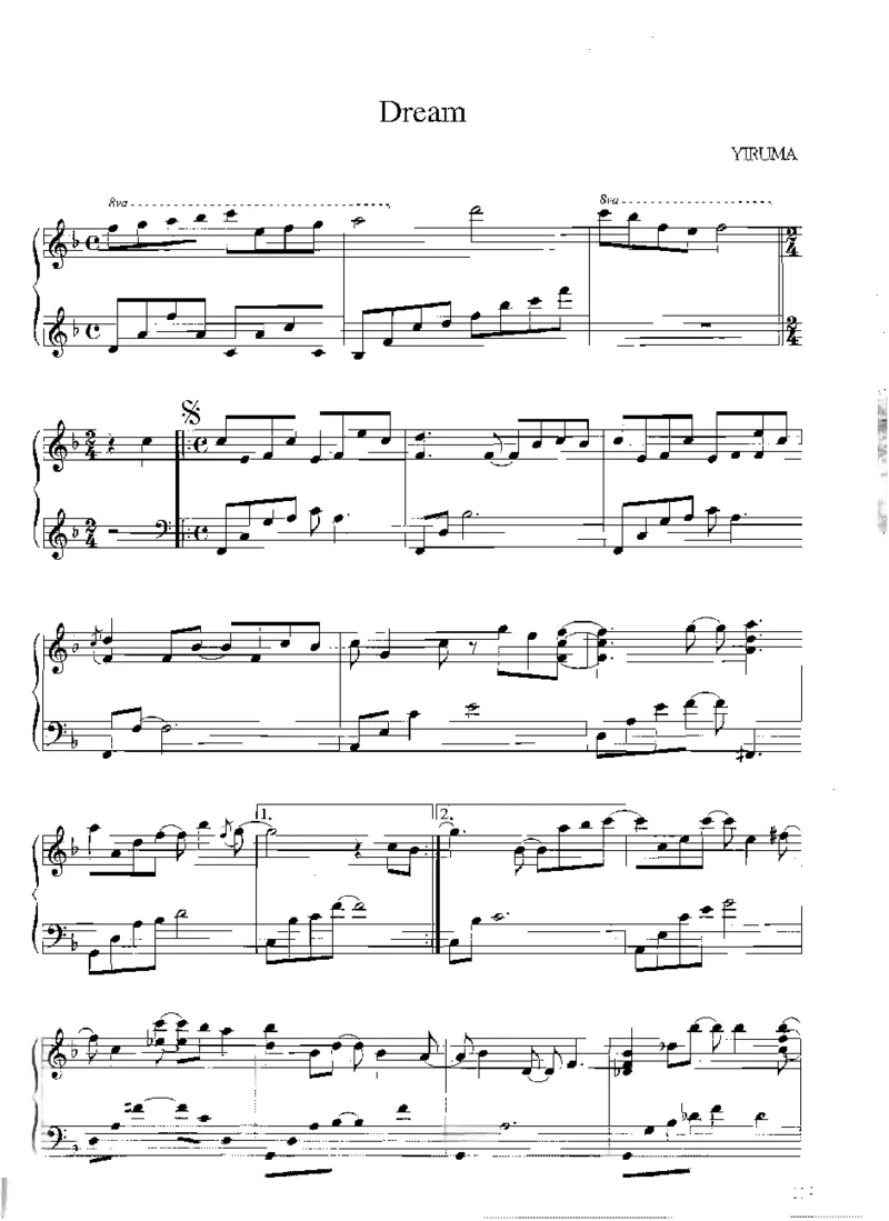 Yiruma钢琴独奏集_一万首著名钢琴曲谱哈农贝多芬合集视频教学电子版高清无水印可打印_02现代钢琴谱合集_李闰珉Yiruma钢琴谱全集