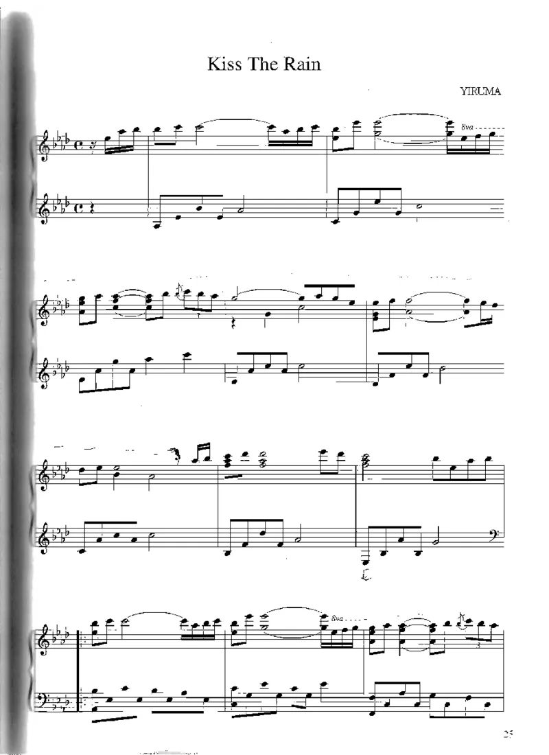 Yiruma钢琴独奏集_一万首著名钢琴曲谱哈农贝多芬合集视频教学电子版高清无水印可打印_02现代钢琴谱合集_李闰珉Yiruma钢琴谱全集