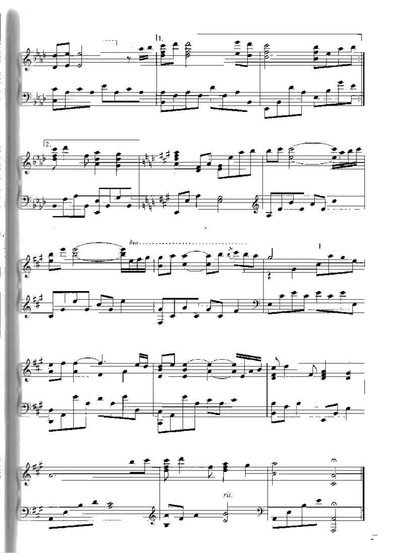 Yiruma钢琴独奏集_一万首著名钢琴曲谱哈农贝多芬合集视频教学电子版高清无水印可打印_02现代钢琴谱合集_李闰珉Yiruma钢琴谱全集